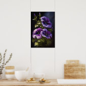 Poster d'impression violet Petunias (Cuisine)