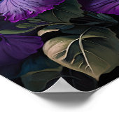Poster d'impression violet Petunias (Coin)