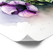 Poster d'impression violet Petunias (Coin)