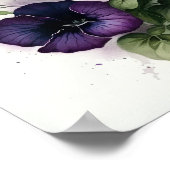 Poster d'impression violet Petunias (Coin)