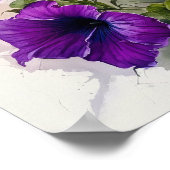 Poster d'impression violet Petunias (Coin)
