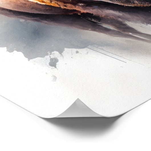 Poster d'impression Western Buffalo Art (Coin)