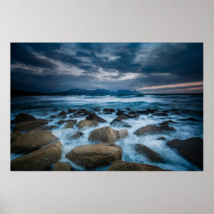 Poster Dinas Dinlle, Gwynedd, Pays de Galles, R-U