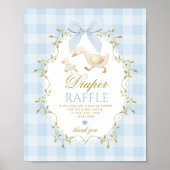 Poster Dinde Coucher Raffle Sauge Vert Caprice (Devant)