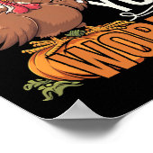 Poster Dinde de Thanksgiving drôle de Gobble jusqu'à ce q (Coin)