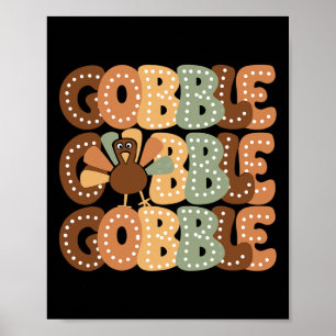 Poster Dinde de Thanksgiving Famille Correspondante Homme