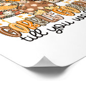 Poster Dinde drôle de Thanksgiving glousse jusqu'à ce que (Coin)