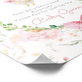 Poster Dinde Folle Rose Tendresse table Fantaisiste (Coin)