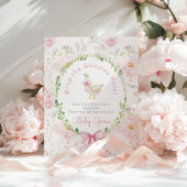 Poster Dinde Folle Rose Tendresse table Fantaisiste