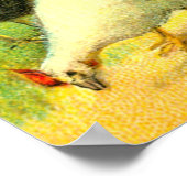 Poster Dindons et poulets d'art (Coin)