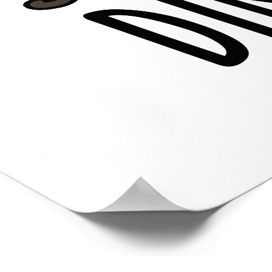 Poster Dine-osaur Funny Dinosaur Pun (Coin)