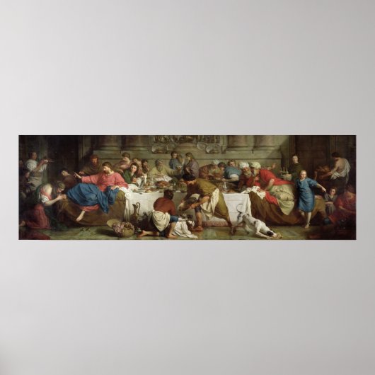 Poster Dîner à la Maison de Simon, 1737 (Devant)