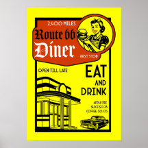 Diner américain des années 1950
