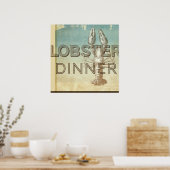 Poster Dîner au homard (Cuisine)