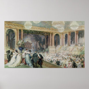 Poster Dîner chez le Tuileries, 1867