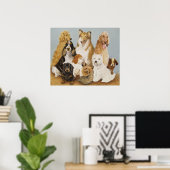 Poster Dîner de chiens (Bureau à domicile)