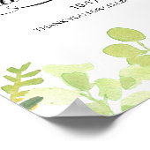 Poster Dîner de la Répétition de destination verte Bienve (Coin)