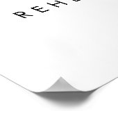 Poster Dîner de répétition avant que je ne fasse (Coin)