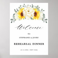 Dîner de répétition de mariage tournesol ivoire pi