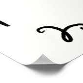 Poster Dîner de répétition dessiné à la main de manière f (Coin)