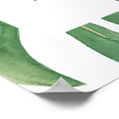 Poster Dîner de répétition élégant et verdoyant (Coin)