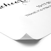 Poster Dîner de répétition Eucalyptus Greenery Bienvenue (Coin)