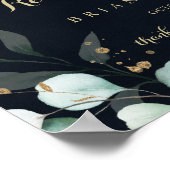 Poster Dîner de répétition horizontale Bienvenue Panneau  (Coin)