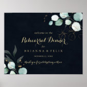 Poster Dîner de répétition horizontale Bienvenue Panneau  (Devant)