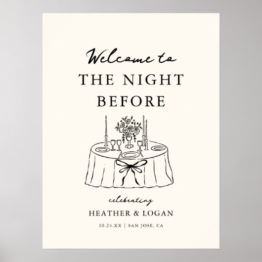 Poster Dîner de Répétition la Veille Fantaisiste (Devant)