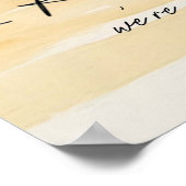 Poster Dîner de répétition plage et palmiers (Coin)