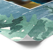 Poster Dîner de répétition Rustique Dusky Blue Mountains (Coin)