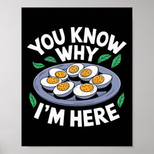 Poster Dîner de Thanksgiving drôle Vous savez pourquoi je
