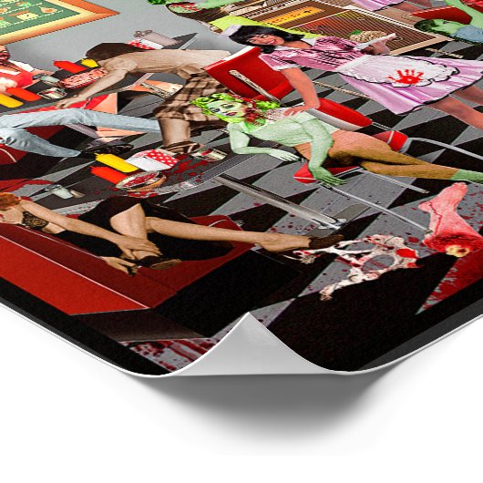 Poster Diner de Zombie (Coin)