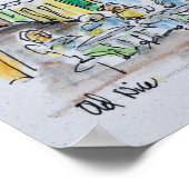 Poster Dîner en plein air dans le Vieux Nice | Nice, Fran (Coin)