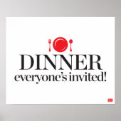 Poster Dîner Invité de tous (Devant)