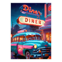 Poster  Diner Lights