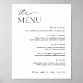 Poster Dîner Mariage EVERLEIGH Menu Signe 8x10 (Devant)