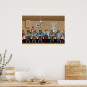 Poster Dîner pour Threshers par Grant Wood (Cuisine)