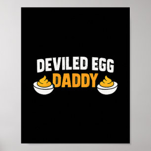 Poster Dîner Rétro Tu sais pourquoi je suis là Œuf Mimosa