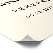 Poster Dîner simple et élégant d'une journée (Coin)