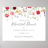 Poster Dîner simple Fleur sauvage (Devant)