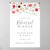 Poster Dîner simple Fleur sauvage (Devant)