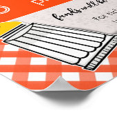 Poster dîner spaghetti église italienne collecte de fonds (Coin)