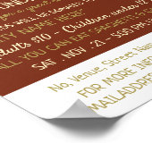 Poster Dîner Spaghetti Moderne Activité de collecte de fo (Coin)