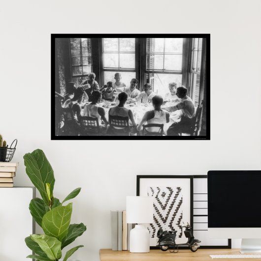 Poster Dîner Syracuse 1908 (Bureau à domicile)