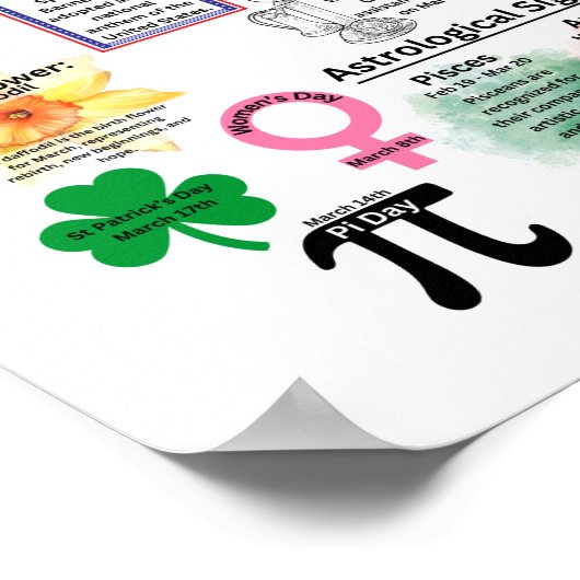 Poster d'information sur les activités de mars (Coin)