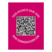 Poster d'informations sur l'analyse de code QR per (Devant)