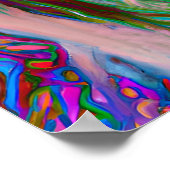 Poster Dingue Happy Borzoi Portrait d'Art Chien (Coin)