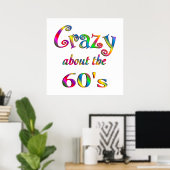 Poster Dingue sur les années 60 (Bureau à domicile)