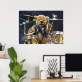 Poster Dinky Bears Drummer (Bureau à domicile)